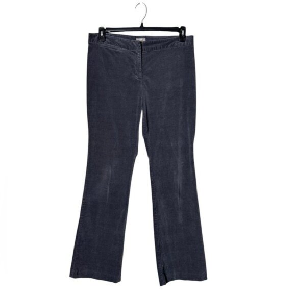 J Jill Velour Wide Leg Pants Trousers Size 10 Grey Classy Velvet Whimsigoth - Picture 1 of 10